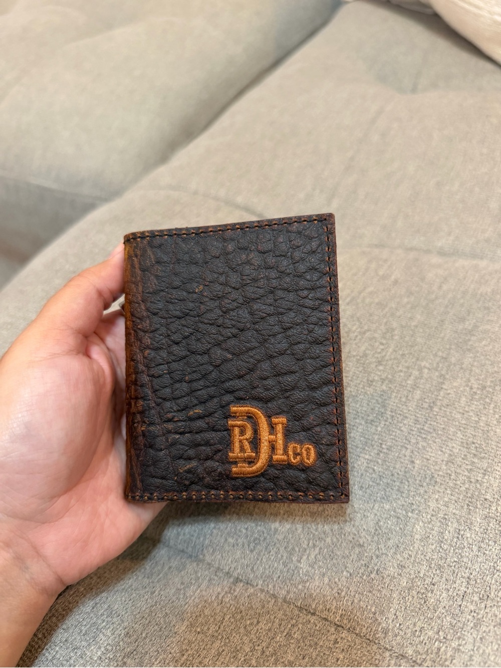 Red Dirt Hat Co Leather Bifold Card Case And Wallet